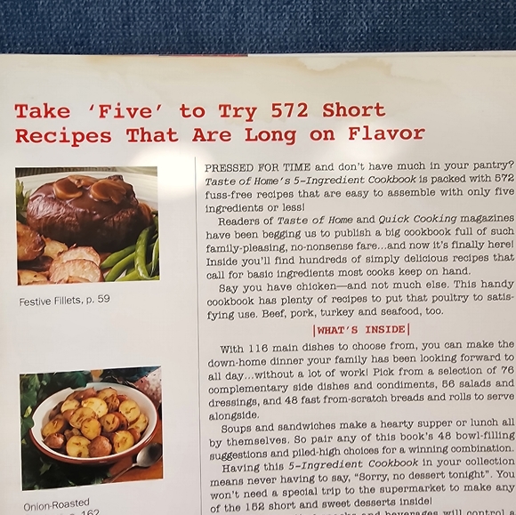 Taste of Home 5-Ingredient Cookbood - Picture 2 of 3